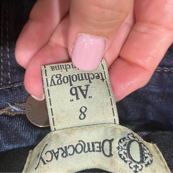 Democracy Ab Technology Dark Wash SlimmingJeans Size 8 Short - Picture 4 of 4